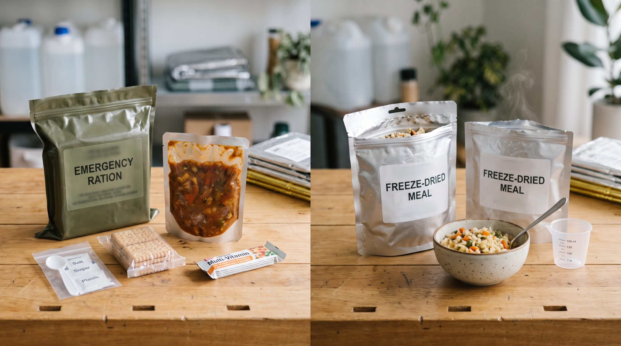 MREs vs. Freeze-Dried Food