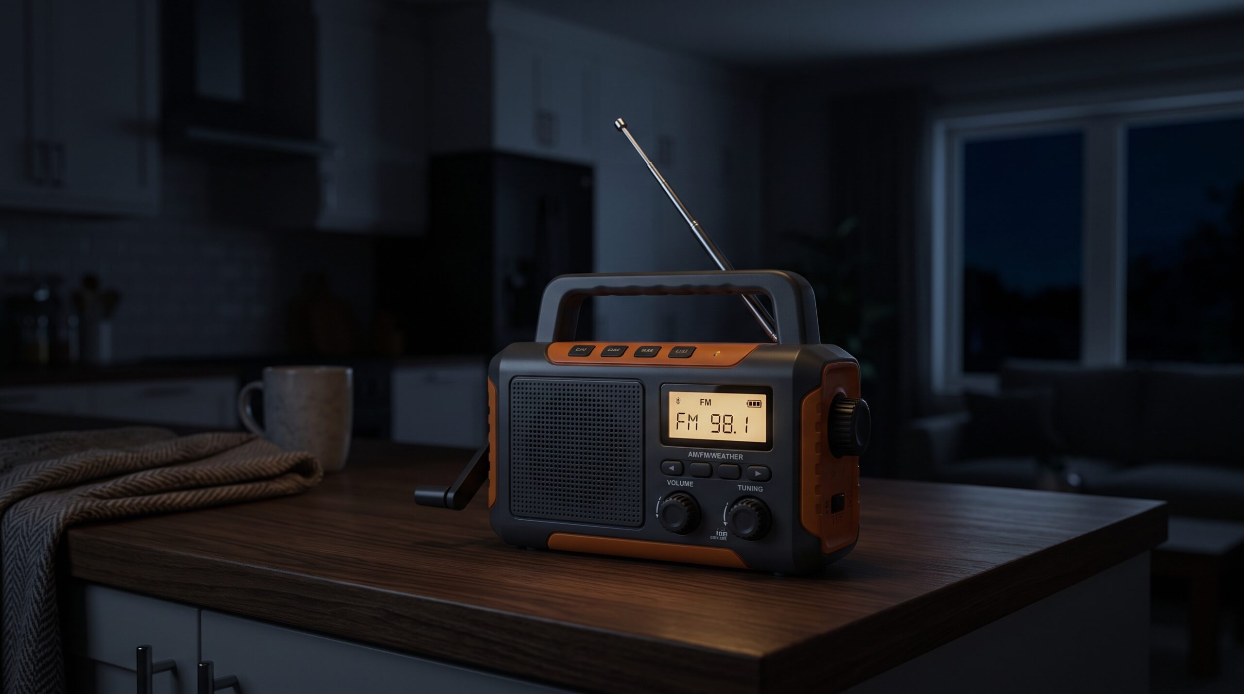 Emergency weather radio for preparedness and backup communications